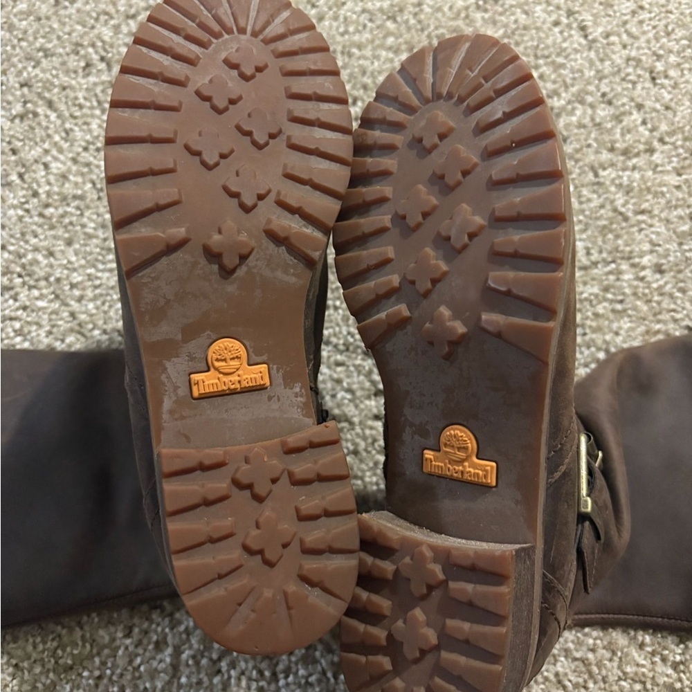 Timberlan Brown Leather Knee-High Boots - Picture 7 of 7